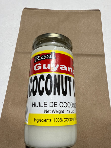 REAL GUYANA COCONUT OIL 12OZ