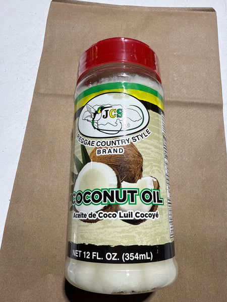 JCS REGGAE COUNTRY STYLE BRAND COCONUT OIL 12 FL OZ (354ML)