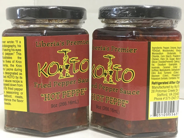 Koto Hot Pepper Sauce (HOT) 9oz