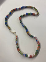 Ghana Trade Bead Long Necklace