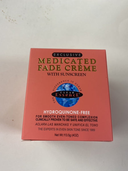 Clear Essence Exclusive Medicated Fade Cream Hydroquinone Free 113.5g (4oz)