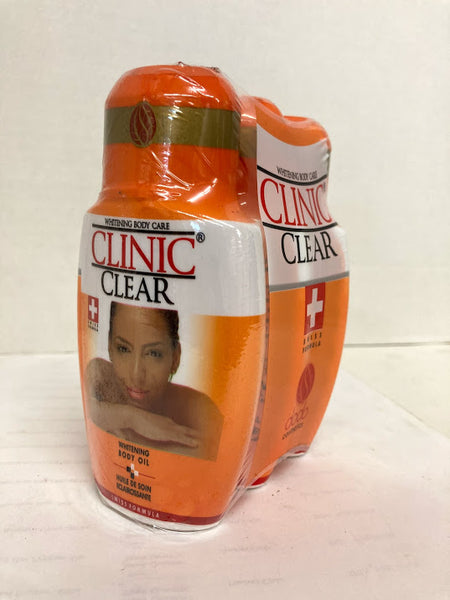 Clinic Clear Whitening Body Oil Pack Of 3