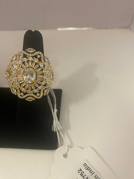 Gold Plated Ring One Size #4752