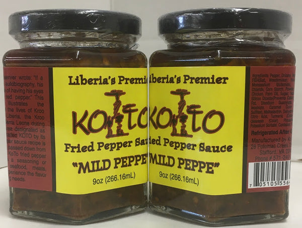 Koto Hot Pepper Sauce (MILD) 9oz